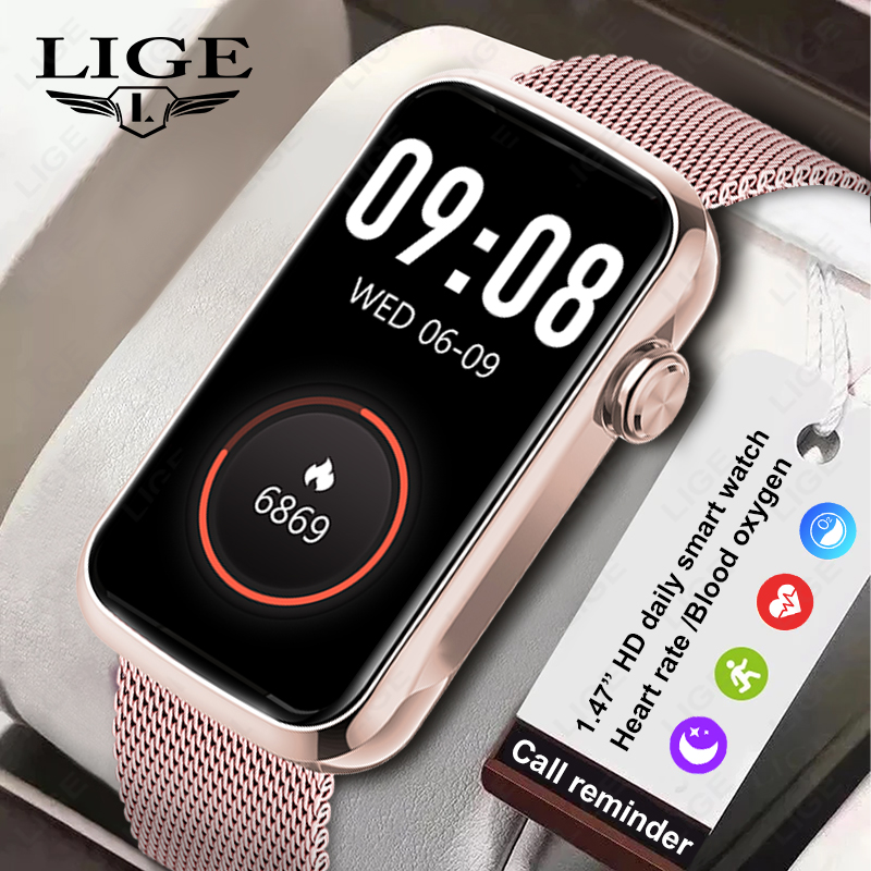 Watches Ladies Smartwatch - Reloj inteligente LIGE de 1,47 pulgadas