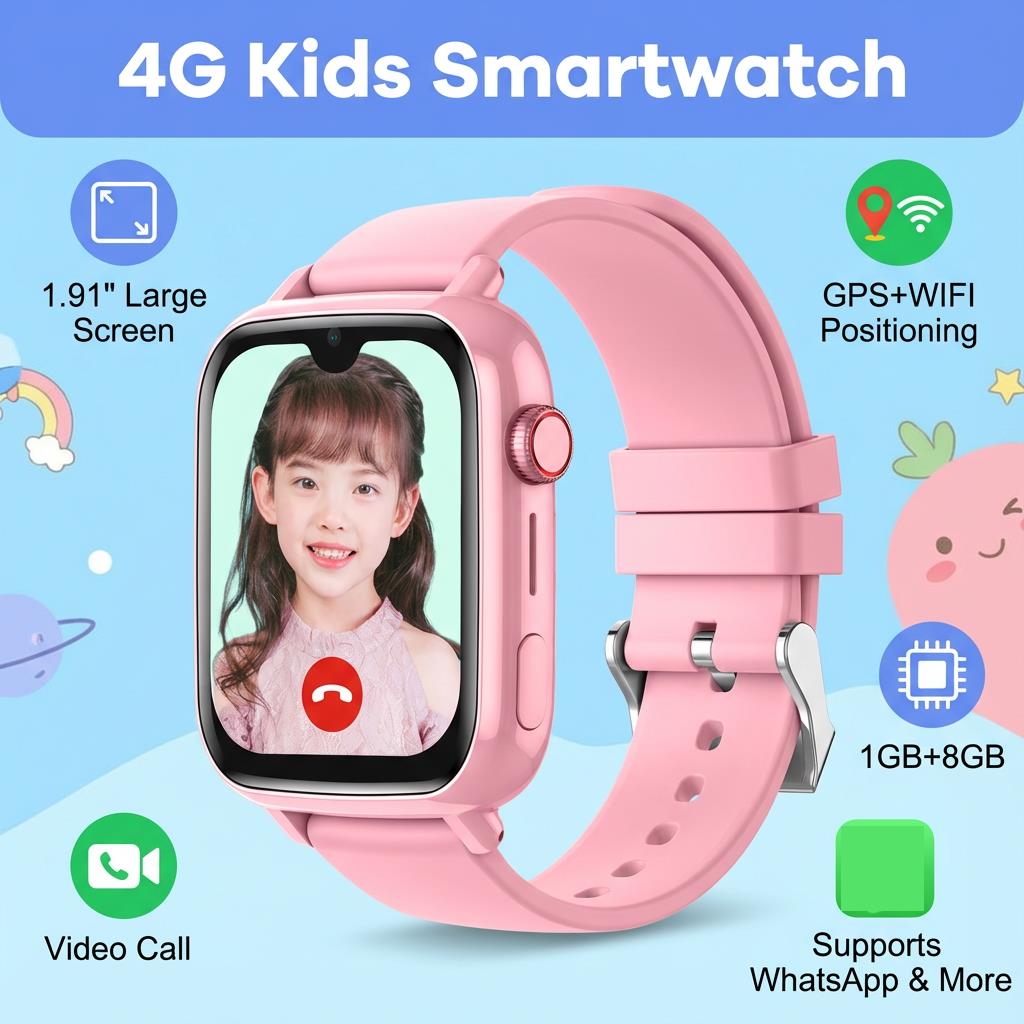 Smartwatch Watches For Kids With Gps - Reloj Inteligente 4G para Niños con