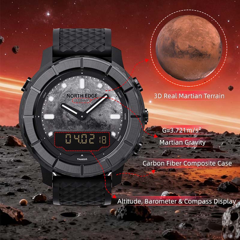 Reloj deportivo para hombre No - Altimeter Compass Watch reseña y precio