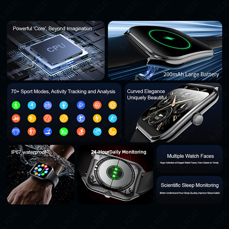 Nuevo reloj inteligente LIGE u - Watches Ladies Smartwatch reseña y precio