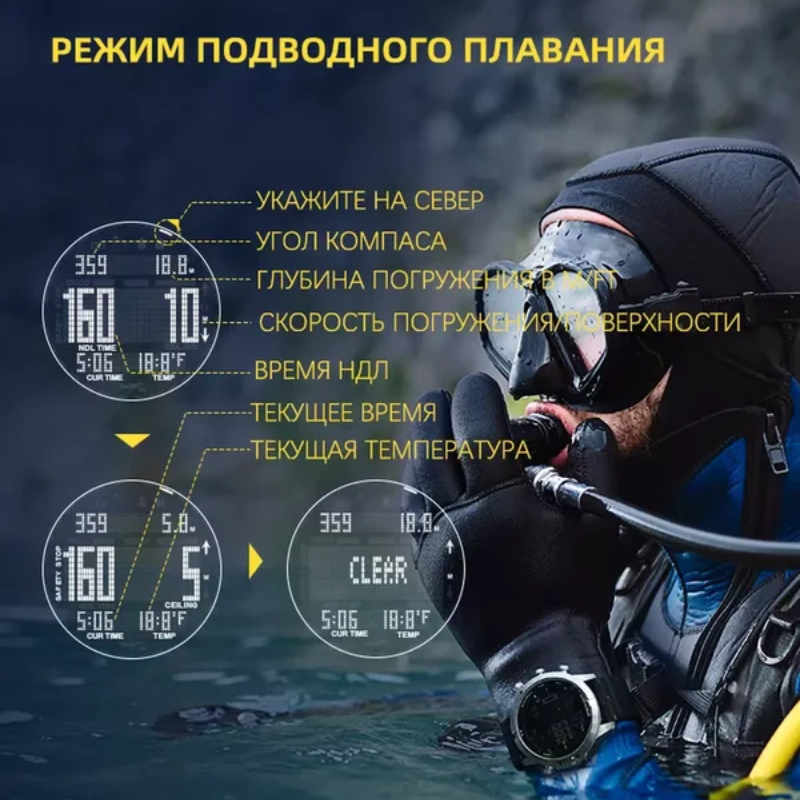 Reloj de buceo profesional par - Altimeter Compass Watch reseña y precio