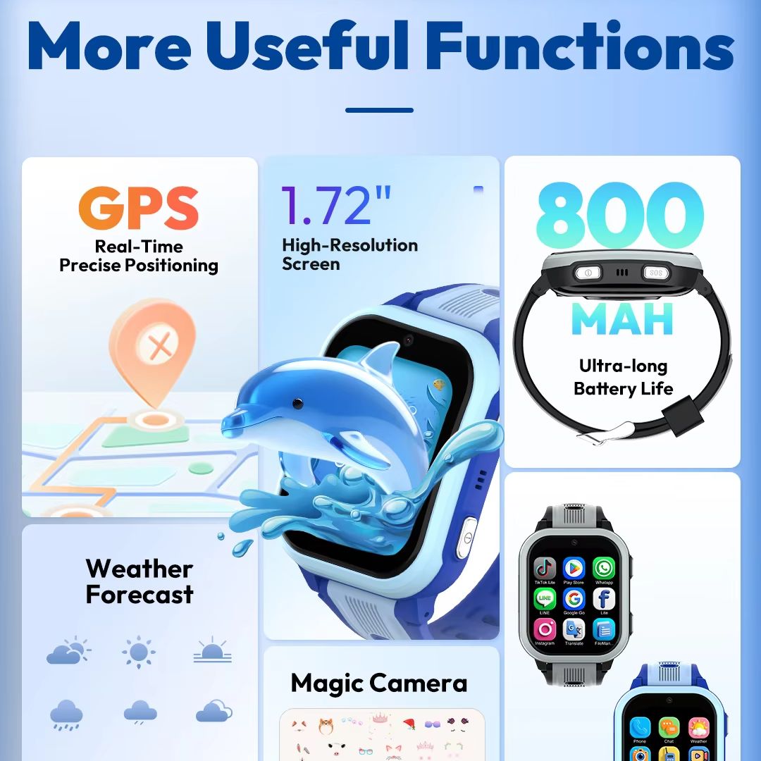 Reloj Inteligente para Niños W - Smartwatch Watches For Kids With Gps reseña y precio