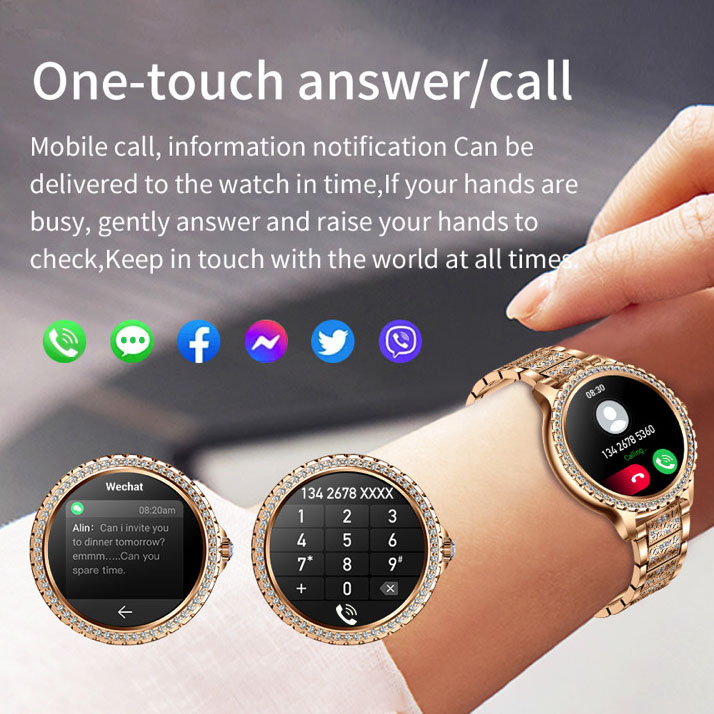 696 nuevo reloj inteligente co - Watches Ladies Smartwatch reseña y precio
