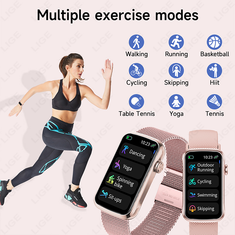 Reloj inteligente LIGE de 1,47 - Watches Ladies Smartwatch reseña y precio