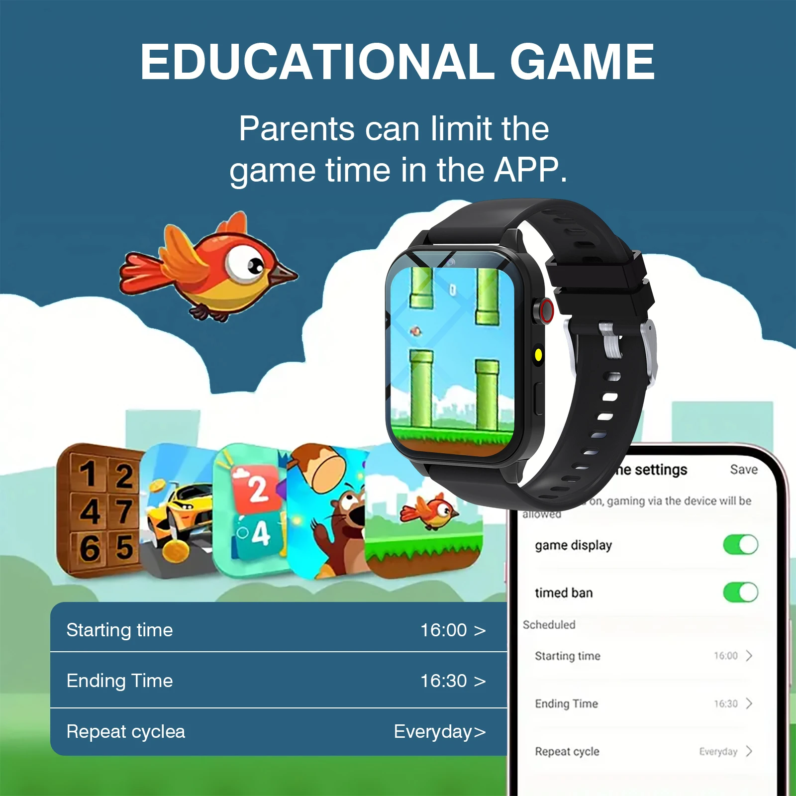 Reloj inteligente para niños,  - Smartwatch Digital Watches For Kid Girl reseña y precio